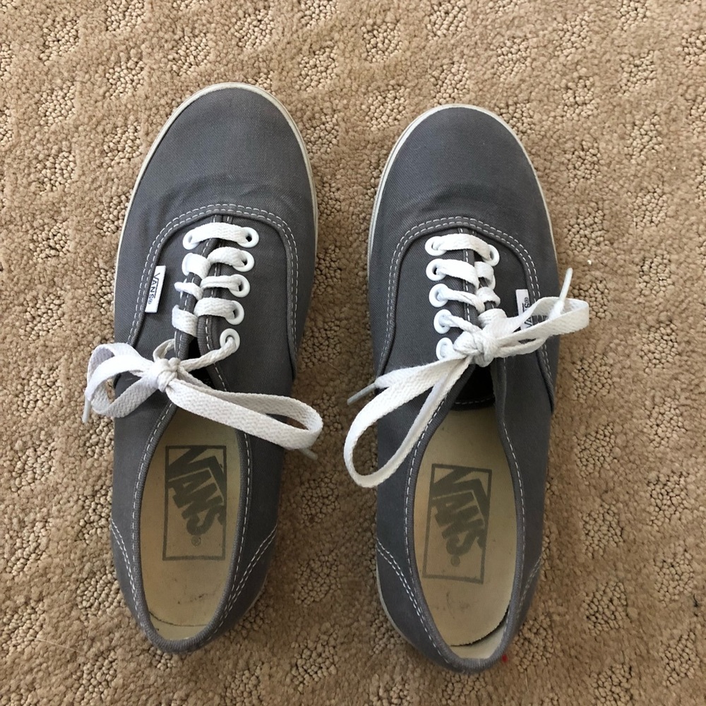 Grey vans shoes size 4.5